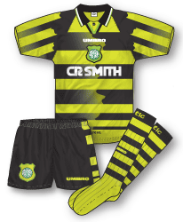 Celtic - Away 97, Retro Shirt Socks, Bumblebee