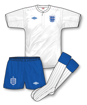 england football kit 2010