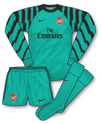 arsenal keeper kit