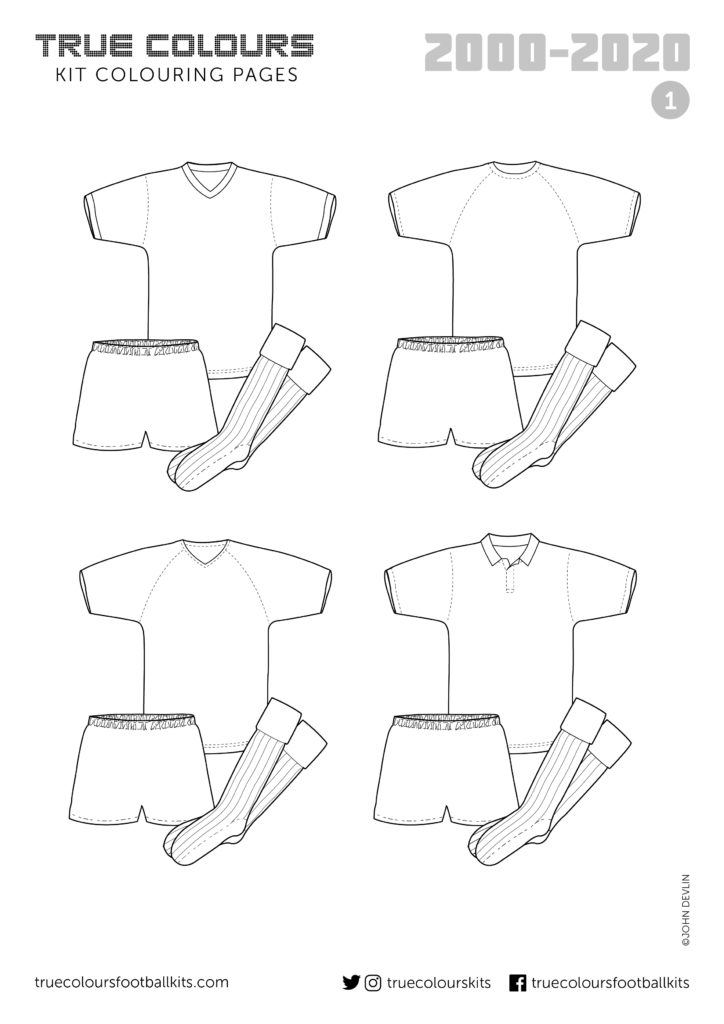 Kit Colouring In Pages – True Colours Football Kits